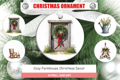 Farmhouse Christmas Decor Ornament Product Image 1