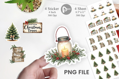 Farmhouse Christmas Decor Sticker Product Image 1