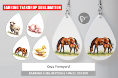Farmyard Mother &amp; Baby Animal Earring Product Image 2