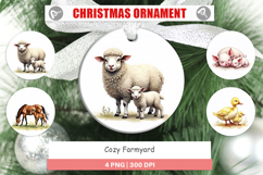 Farmyard Mother Baby Animal Ornament Product Image 1