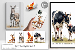 Farmyard Mother &amp; Baby Animal Paper Product Image 1