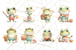 Whimsical Frog Clip Art PNG for Cozy Cottagecore Prints Product Image 6