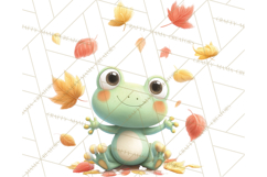 Whimsical Frog Clip Art PNG for Cozy Cottagecore Prints Product Image 2