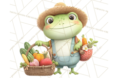 Whimsical Frog Clip Art PNG for Cozy Cottagecore Prints Product Image 2