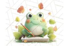 Whimsical Frog Clip Art PNG for Cozy Cottagecore Prints Product Image 3