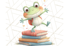 Whimsical Frog Clip Art PNG for Cozy Cottagecore Prints Product Image 3