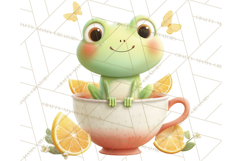 Whimsical Frog Clip Art PNG for Cozy Cottagecore Prints Product Image 4