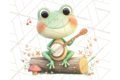 Whimsical Frog Clip Art PNG for Cozy Cottagecore Prints Product Image 5