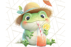 Whimsical Frog Clip Art PNG for Cozy Cottagecore Prints Product Image 5