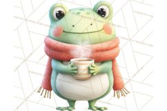 Whimsical Frog Clip Art PNG for Cozy Cottagecore Prints Product Image 4