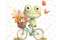 Whimsical Frog Clip Art PNG for Cozy Cottagecore Prints Product Image 3