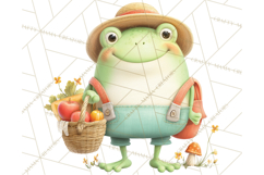 Whimsical Frog Clip Art PNG for Cozy Cottagecore Prints Product Image 2