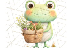 Whimsical Frog Clip Art PNG for Cozy Cottagecore Prints Product Image 2