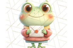Whimsical Frog Clip Art PNG for Cozy Cottagecore Prints Product Image 3
