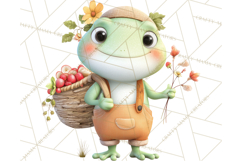 Whimsical Frog Clip Art PNG for Cozy Cottagecore Prints Product Image 4