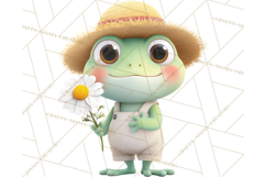 Whimsical Frog Clip Art PNG for Cozy Cottagecore Prints Product Image 2