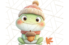Whimsical Frog Clip Art PNG for Cozy Cottagecore Prints Product Image 4