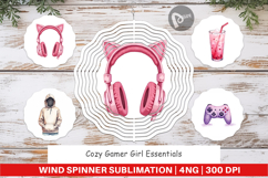 Cozy Gamer Essentials Wind Spinner Product Image 1