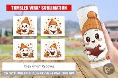 Cozy Reading Ghost Tumbler Product Image 1