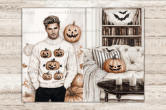 GlamArtZhanna, Cozy Halloween Junk Journal Pages, Witch Junk Journal Paper, Neutral Halloween Digital Collage Sheet, Beige Halloween Scrapbook Kit, Girl With Pumpkin Junk Journal Kit, Cozy Halloween Home Journal Card, Creepy Journaling Pages, Cute Hallowe
