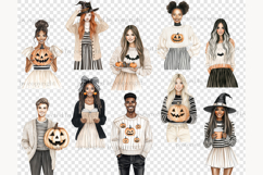 GlamArtZhanna, Cozy Halloween png, Halloween clipart, Neutral Halloween, Beige Halloween png, Girl with pumpkin, Cozy Halloween home, Cute Halloween png, Witch clipart, Witch png, Creepy clipart, Spooky clipart, Creepy clipart, Spooky season png