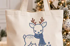 Reindeer Xmas Embroidery design Product Image 3