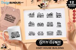 Cozy House Building Clipart Set Product Image 1