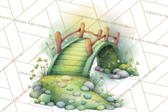 St Patrick’s Day Storybook Town Clipart Irish Village PNG Product Image 2