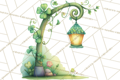 St Patrick’s Day Storybook Town Clipart Irish Village PNG Product Image 3