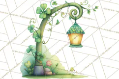 St Patrick’s Day Storybook Town Clipart Irish Village PNG Product Image 3