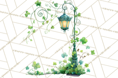 St Patrick’s Day Storybook Town Clipart Irish Village PNG Product Image 5