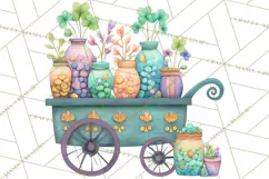 St Patrick’s Day Storybook Town Clipart Irish Village PNG Product Image 5