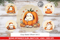 Kawaii Cozy Ghost Wind Spinner Product Image 1
