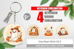 Kawaii Cozy Ghost Keychain Product Image 1