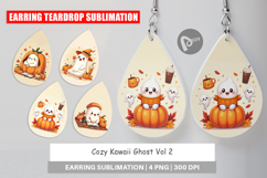 Kawaii Cozy Ghost Earring Product Image 1