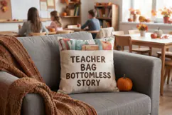 Cozy Leafy Lessons Classroom Decor Sublimation Product Image 5