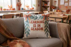 Cozy Leafy Lessons Classroom Decor Sublimation Product Image 8