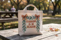 Cozy Leafy Lessons Classroom Decor Sublimation Product Image 9