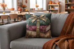Cozy Library Week Book Cart Art Sublimation Product Image 4