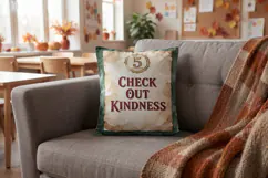 Cozy Library Week Book Cart Art Sublimation Product Image 6