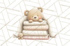 Cozy Woodland Love Bears Clipart, Baby Forest Animals Png Product Image 3