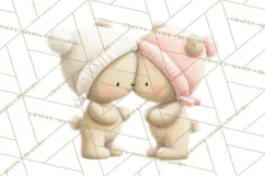 Cozy Woodland Love Bears Clipart, Baby Forest Animals Png Product Image 4
