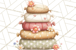 Cozy Woodland Love Bears Clipart, Baby Forest Animals Png Product Image 5