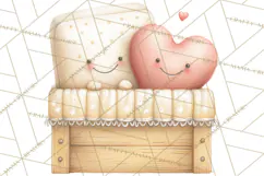 Cozy Woodland Love Bears Clipart, Baby Forest Animals Png Product Image 3