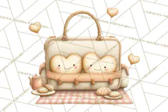 Cozy Woodland Love Bears Clipart, Baby Forest Animals Png Product Image 5