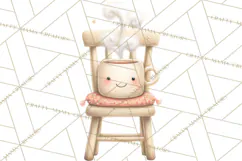 Cozy Woodland Love Bears Clipart, Baby Forest Animals Png Product Image 5