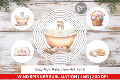 Cozy Mom Relaxation Wind Spinner Product Image 1