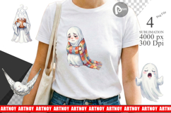Cozy Nightcap Sleepy Ghost Sublimation Product Image 1