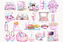 GlamArtZhanna, Pajama party clipart, Slumber party png, Pajama party png, Pajama party girls, Pajama weekend png, weekend clipart, Pajama Day Clipart, pajama party graphic, self love clipart, self care clip art, day off clipart, cozy home image, Sleepover