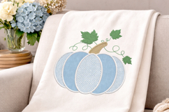 Chinoiserie Pumpkin Embroidery Design Fall Floral Pumpkin Product Image 4